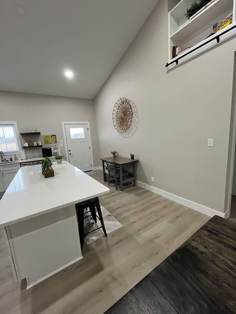 Office work space with  printer