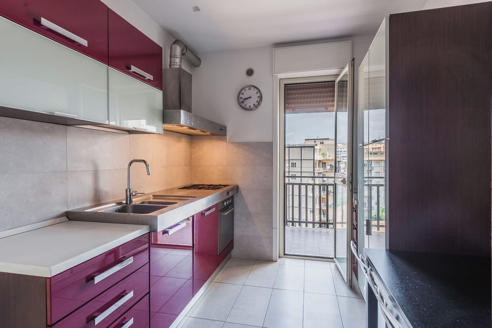Apartment, Sea View | Private kitchen | Fridge, oven, stovetop, dishwasher