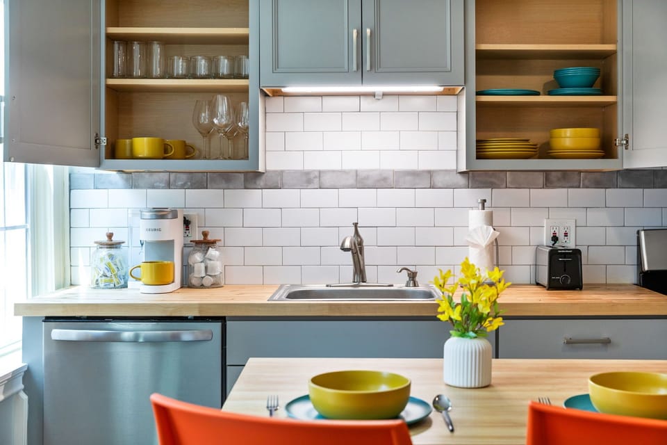 Cozy kitchen with kitchen island