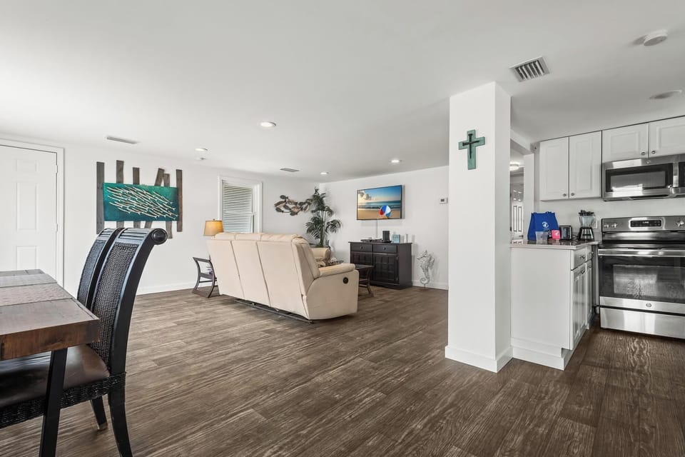 Upstairs living area
