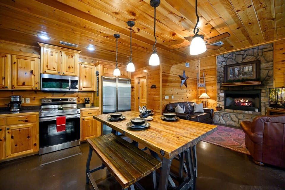 Experience culinary delight in our stylish kitchen and welcoming dining area.