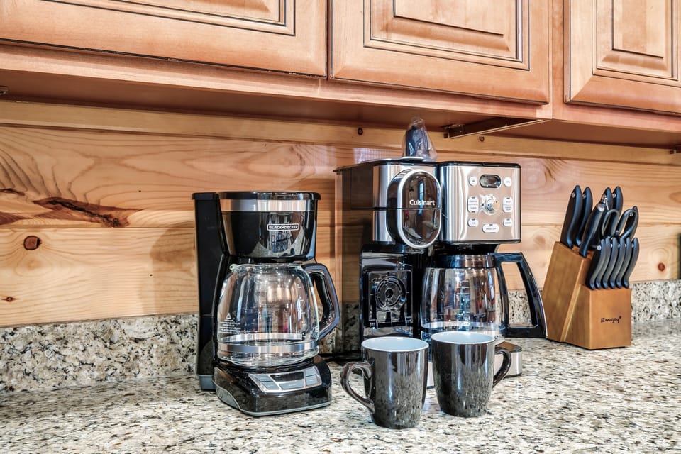 Coffee bar with starter K-Cups provided. Fuel for the day’s activities!