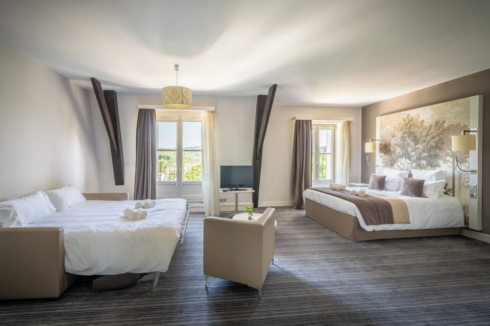 Family Double Room, Valley View | Premium bedding, pillowtop beds, minibar, in-room safe