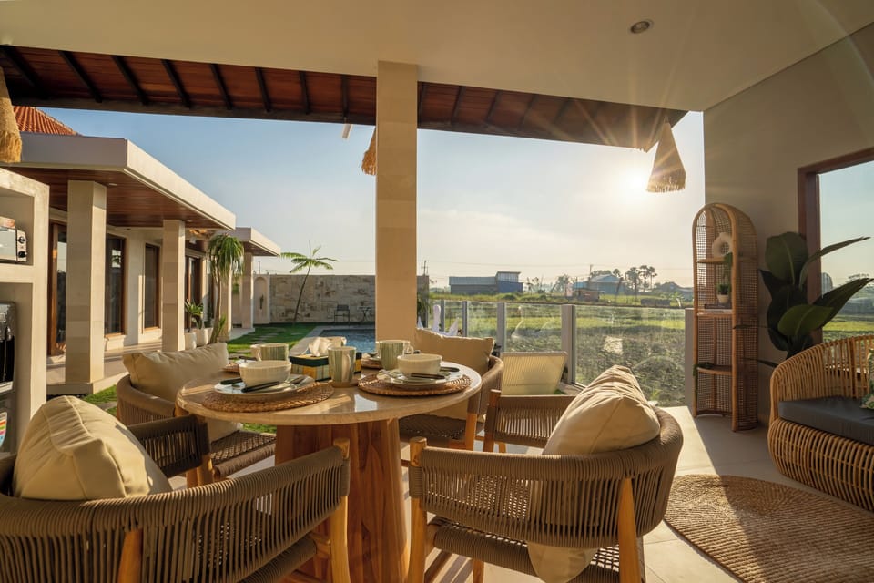 Exclusive Villa, 2 Bedrooms, Private Pool | Living area | 53-inch flat-screen TV with digital channels