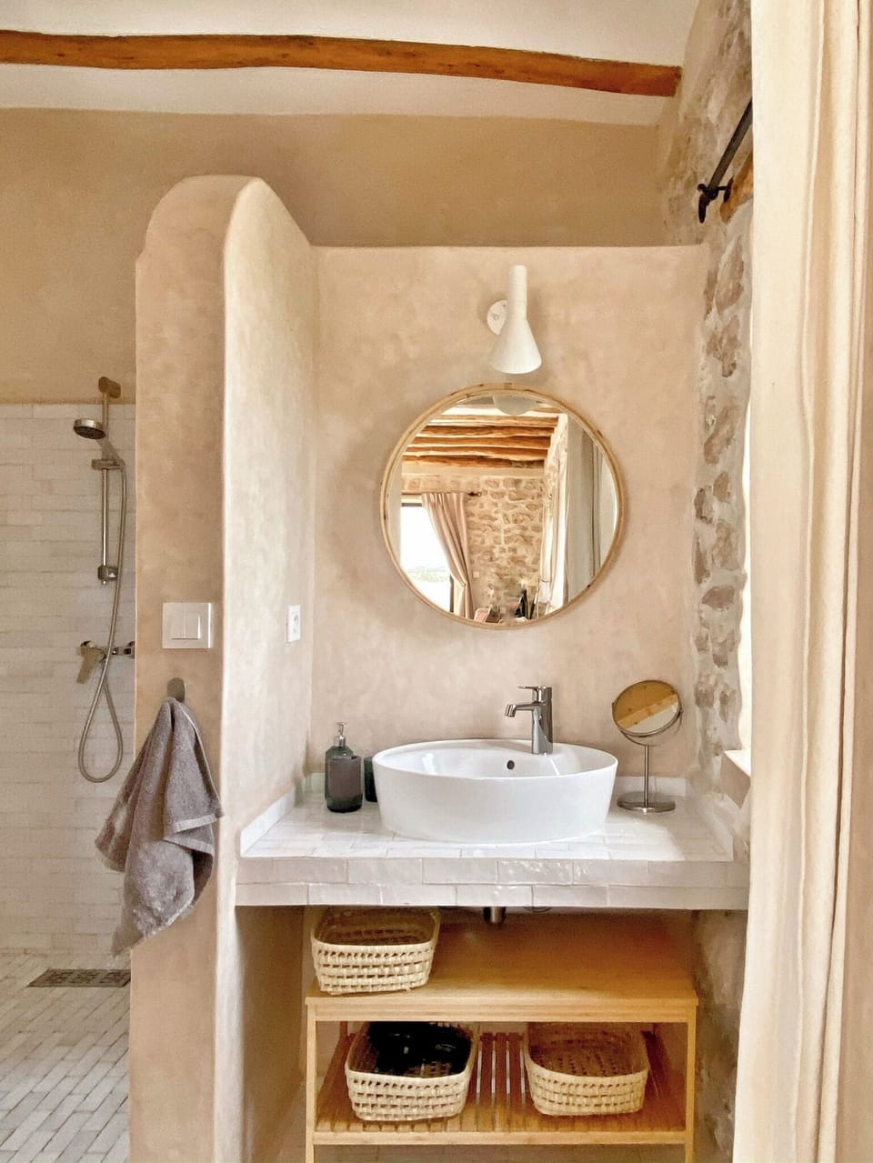 Double Room, Patio, Garden View | Bathroom | Shower, eco-friendly toiletries, hair dryer, bathrobes