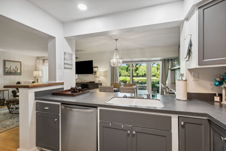 Beautifully Updated Kitchen with Modern Appliances and a Convenient Coffee Bar
