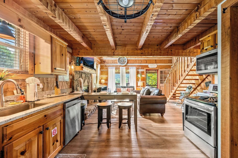 Honey Hive's fully equipped kitchen