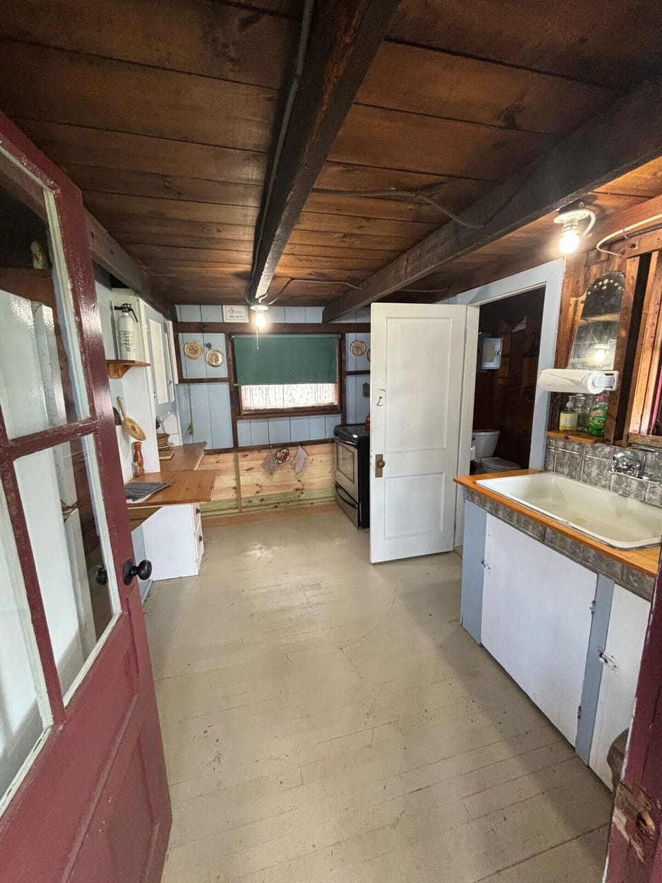 Walk into the Cottage into the Kitchen Area