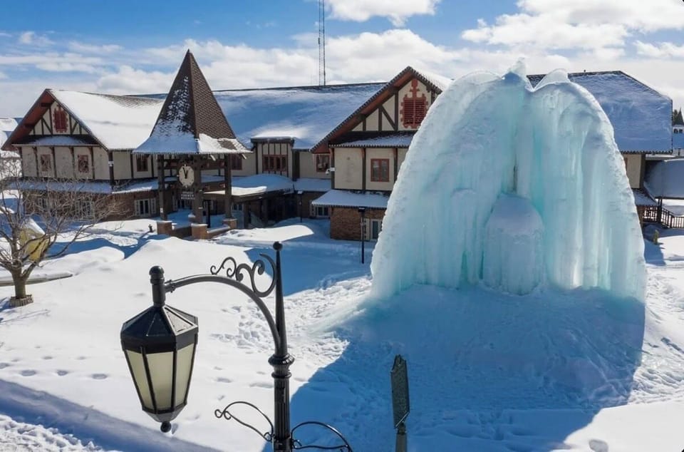 The Alpine Village of Gaylord and it's annual Ice Tree Sculpture.