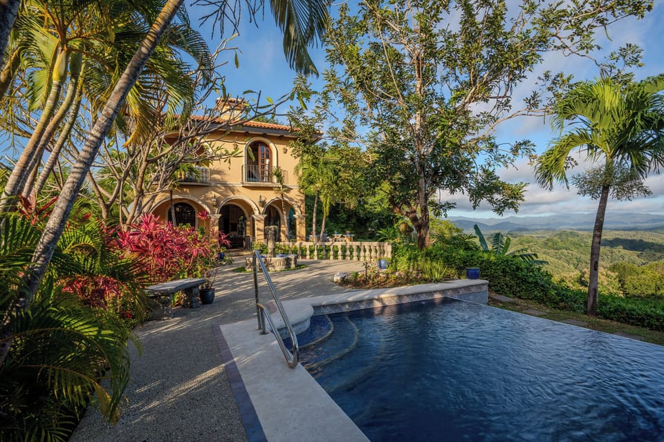Pool facing main home