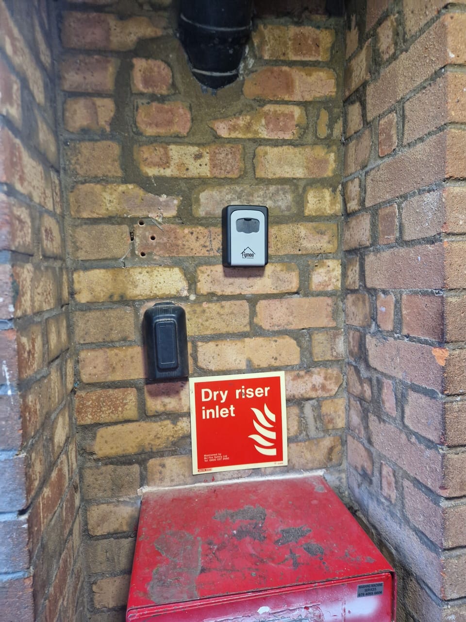 key box located in the main entrance.