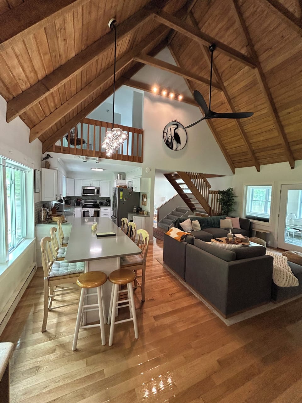 Living area/kitchen is the perfect place to hang out