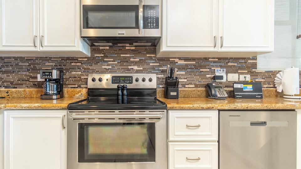 Detail of the kitchen counter.