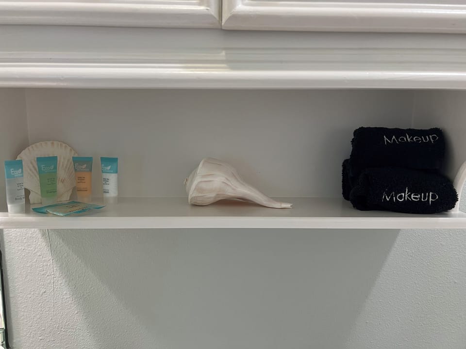 All bathrooms come with initial supply of toiletries