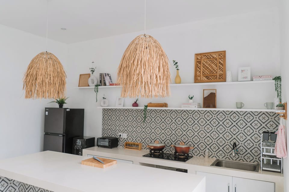 Deluxe Villa, Private Pool | Private kitchen | Fridge, oven, stovetop, toaster oven