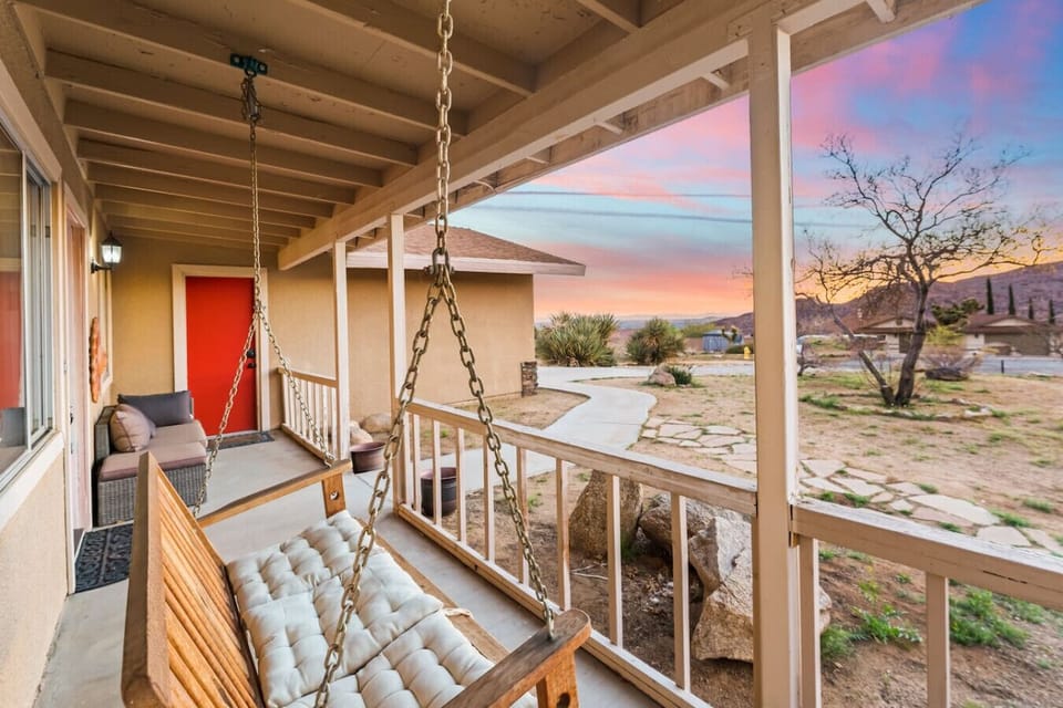 Start and end your day on the porch swing, taking in peaceful desert views and colorful sunset skies.