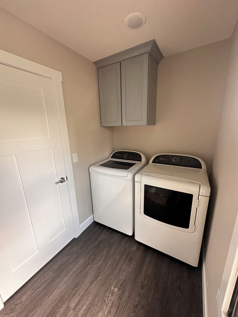 Laundry room off of master bath 