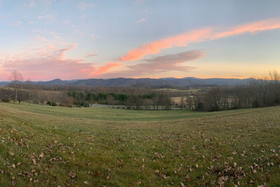 Cotton candy winter skies. This view is beautiful in all seasons!