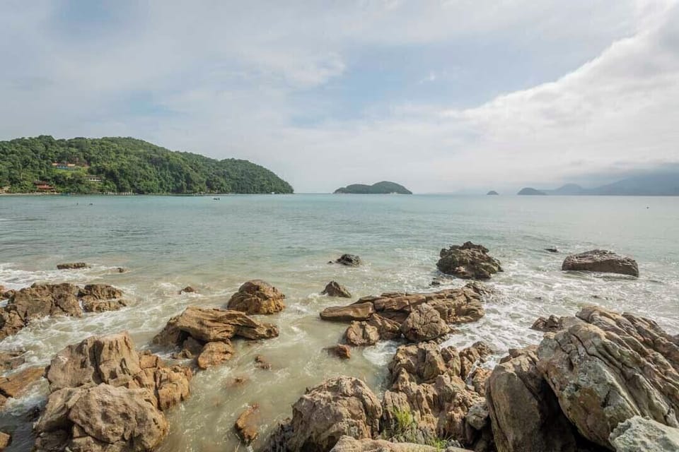 On the beach, beach cabanas, sun loungers, beach umbrellas