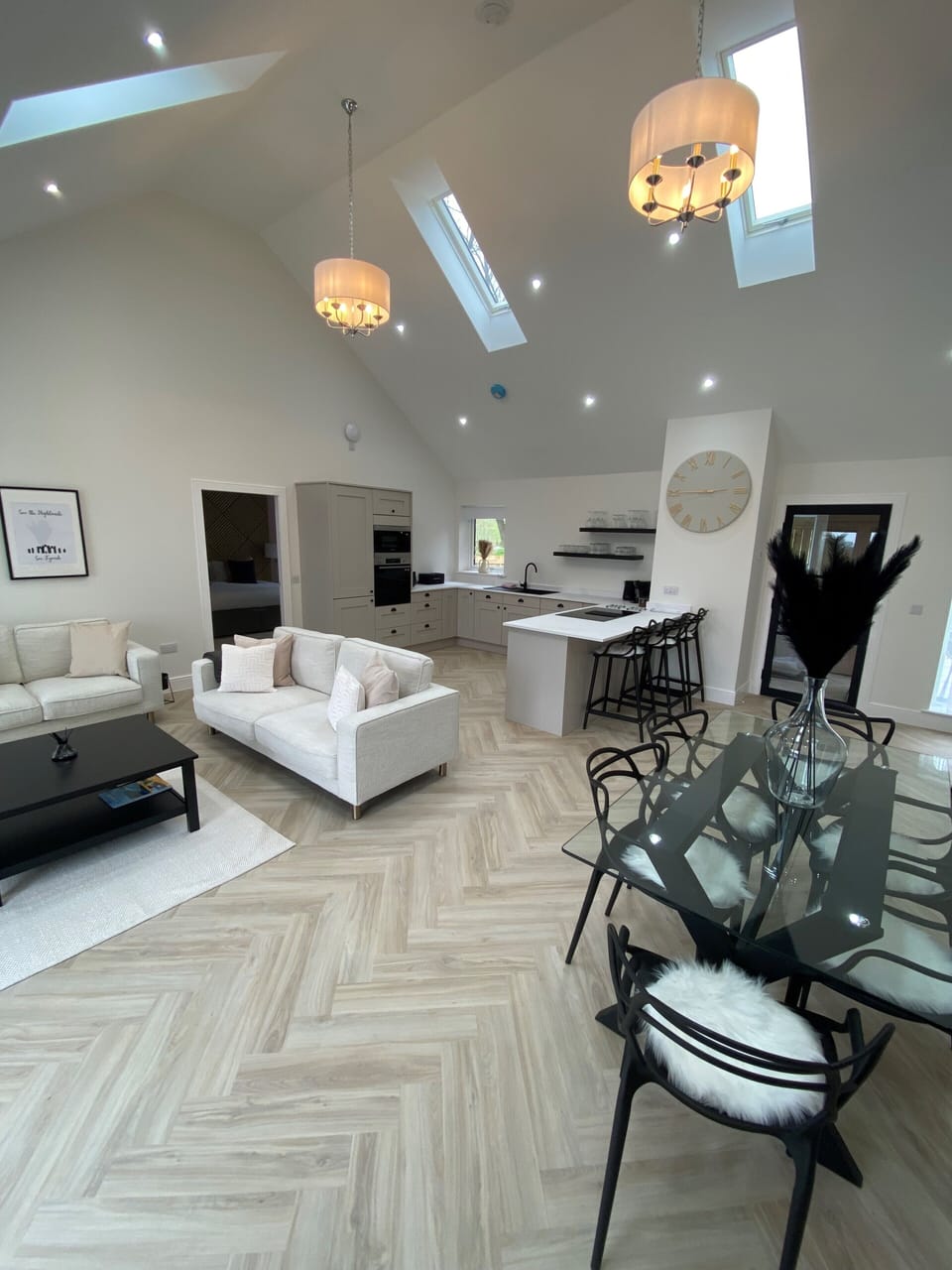 Open plan living area