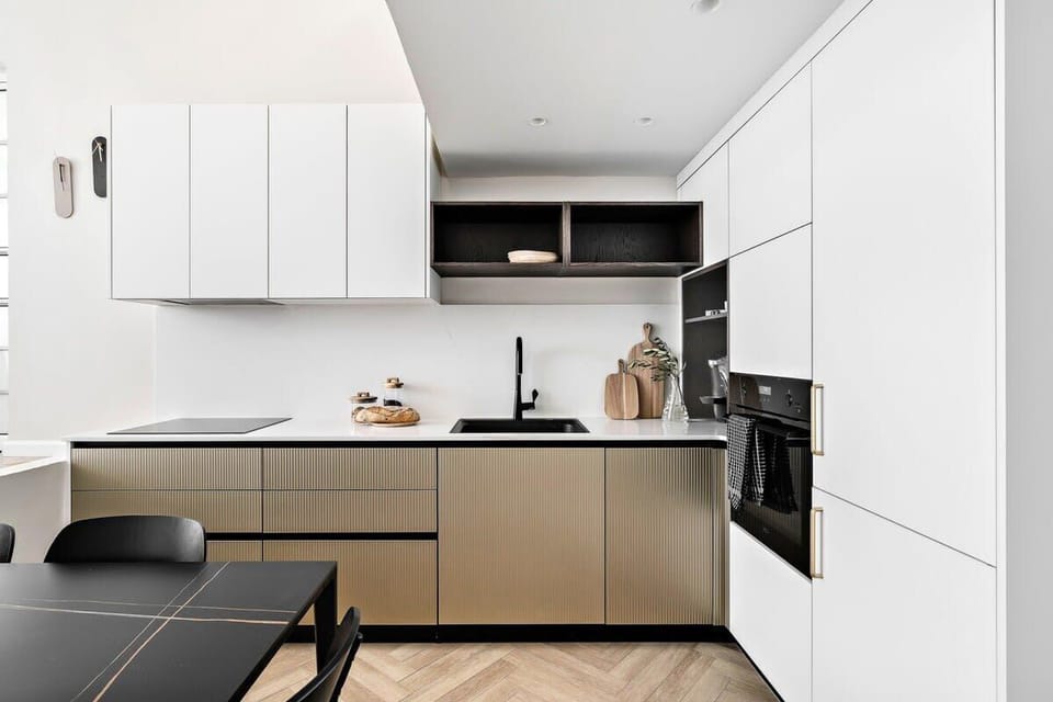 Fully equipped kitchen makes the apartment perfect for both long and short stays.
