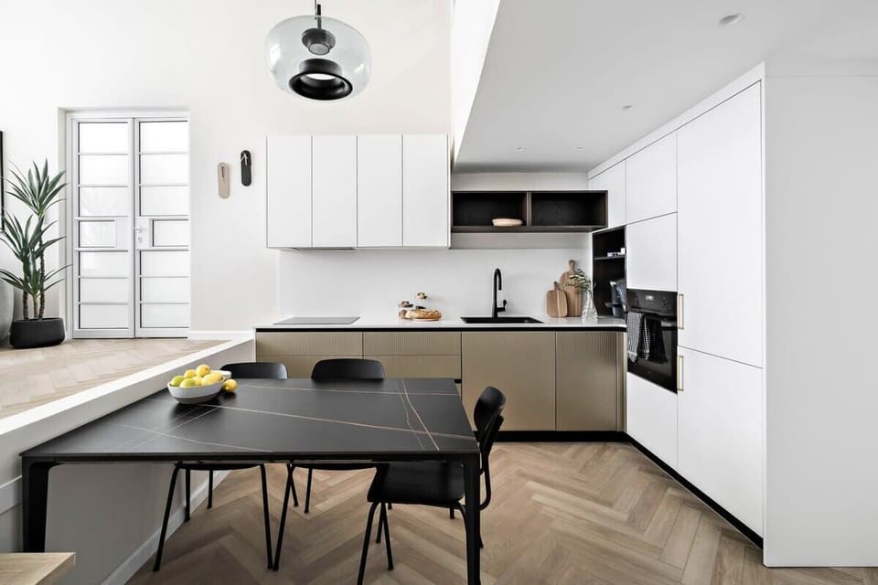Fully equipped kitchen makes the apartment perfect for both long and short stays.