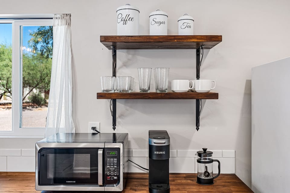 Coffee Bar with Complimentary Coffee, Tea & Sugar