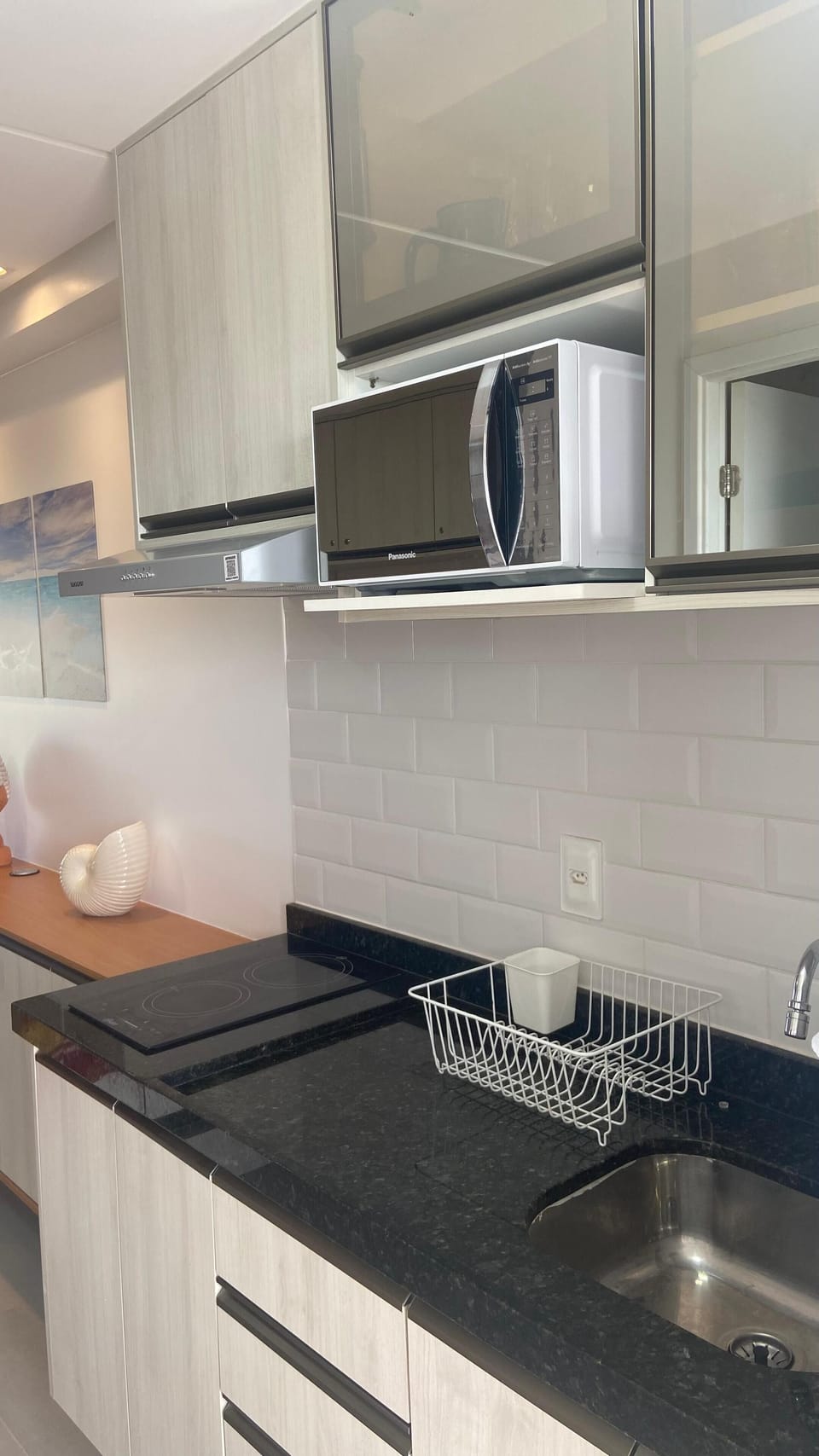 Family Studio, Sea View | Private kitchen | Fridge, microwave, stovetop, cookware/dishes/utensils