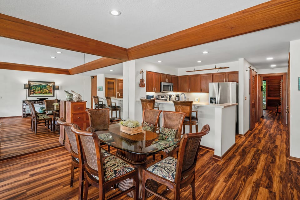 Enjoy cooking and dining in this beautiful open and upgraded space.
