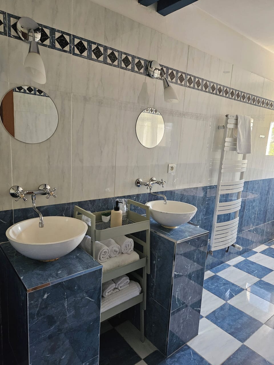 Family Quadruple Room, Garden View | Bathroom | Separate tub and shower, hair dryer, towels, soap