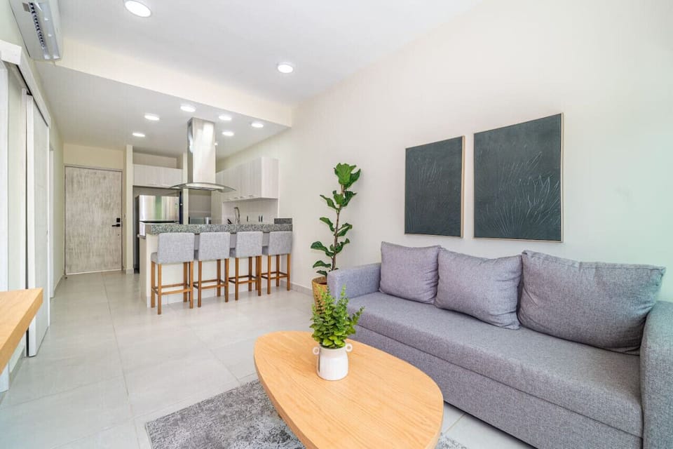 Unwind in our stylish living room, complete with a TV and sound system
