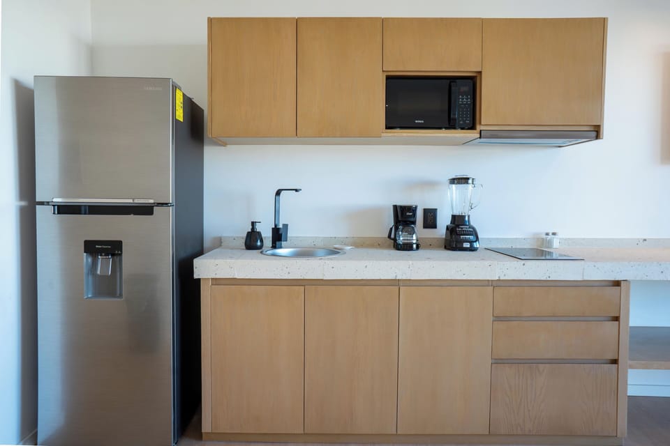Deluxe Apartment | Private kitchen | Cookware/dishes/utensils