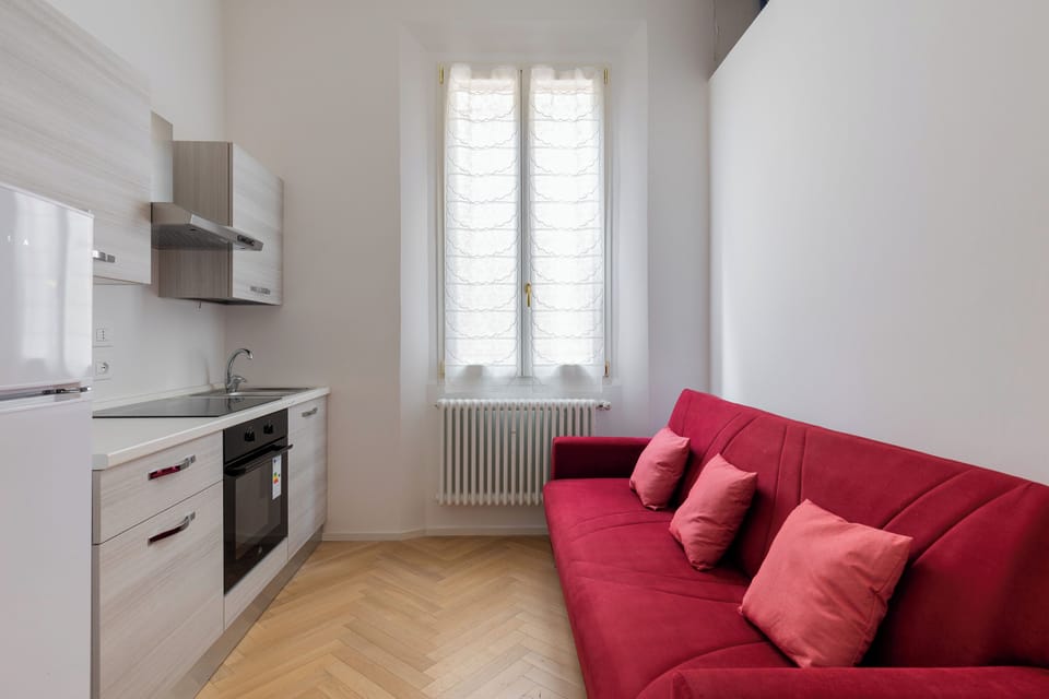 Apartment | Private kitchen | Cookware/dishes/utensils, freezer, dining tables