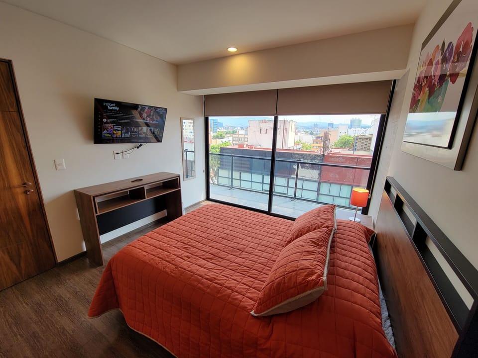 Basic Double Room, Balcony, City View | Free WiFi, bed sheets
