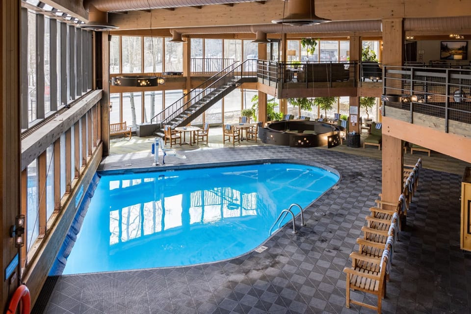 Another bright indoor pool for year-round enjoyment.