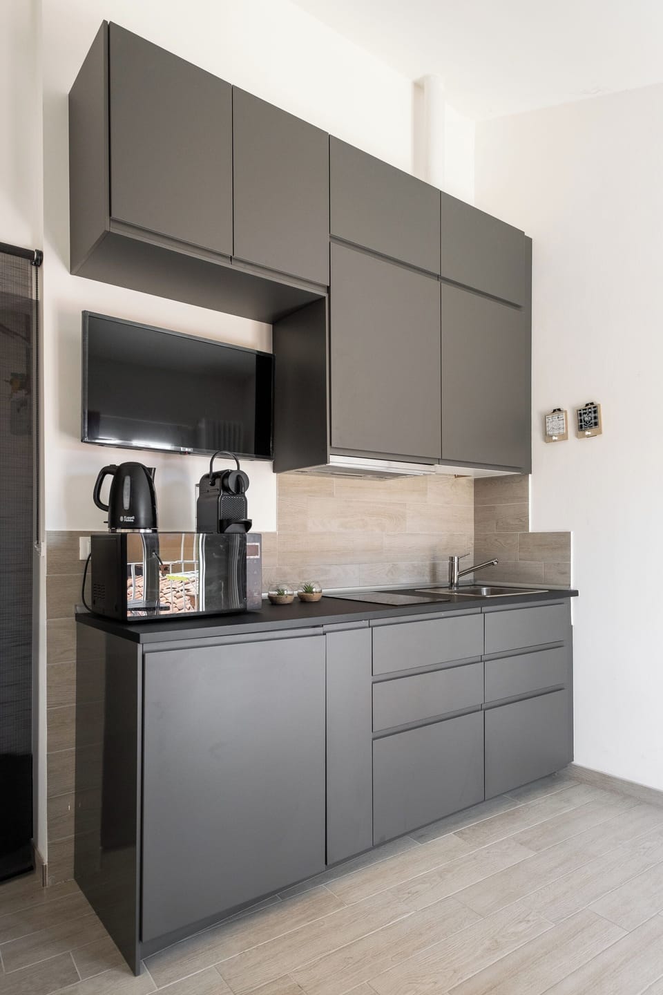 Apartment | Private kitchen | Fridge, microwave, oven, stovetop