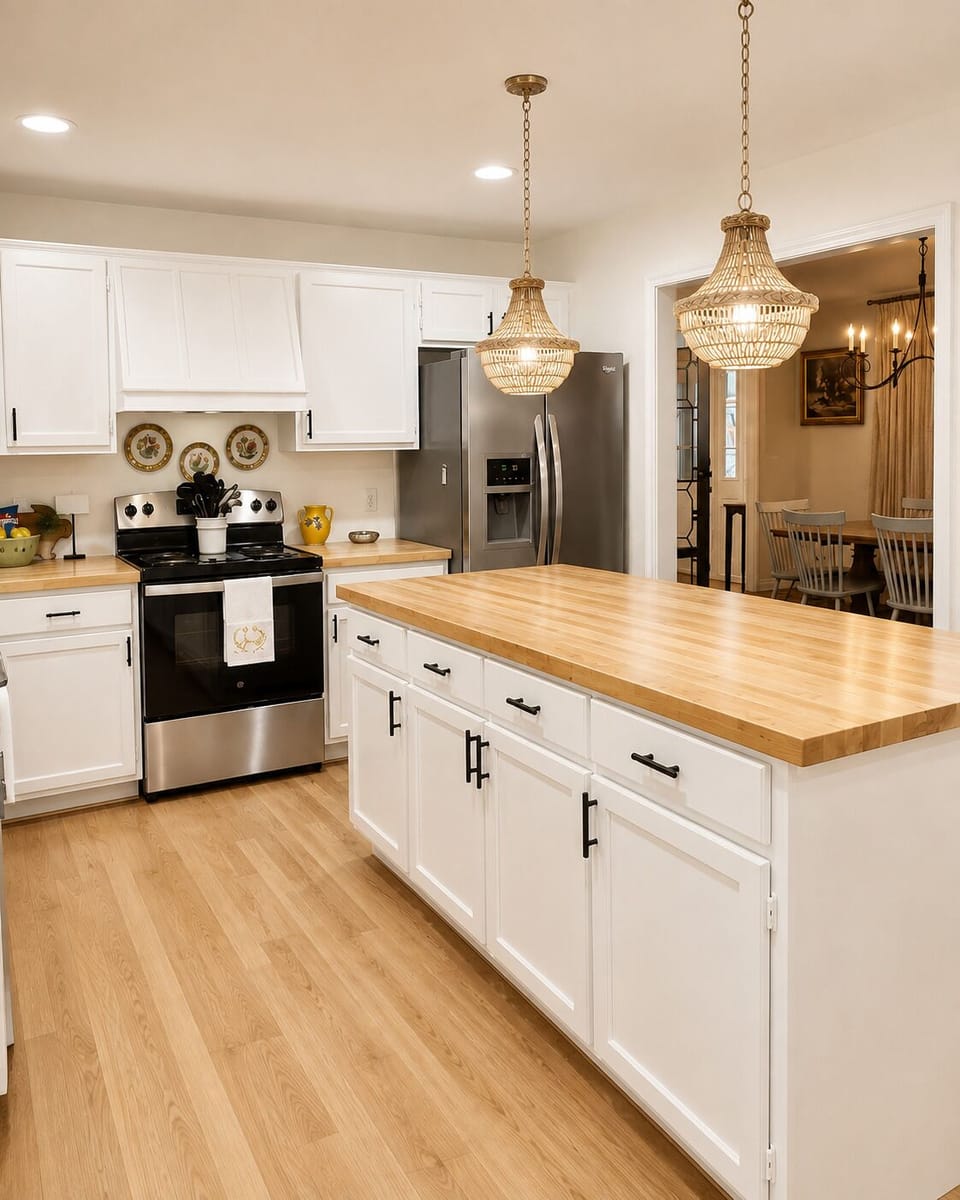 The kitchen is updated and ready for your culinary masterpieces!