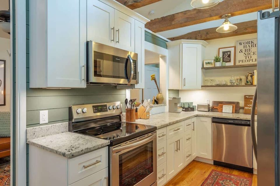 Fully stocked kitchen 