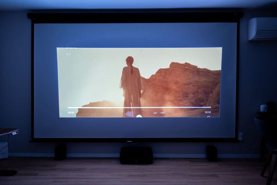 Dim the lights and settle in—movie night becomes effortlessly indulgent with HD projection, Google TV, and rich, theater-quality sound.