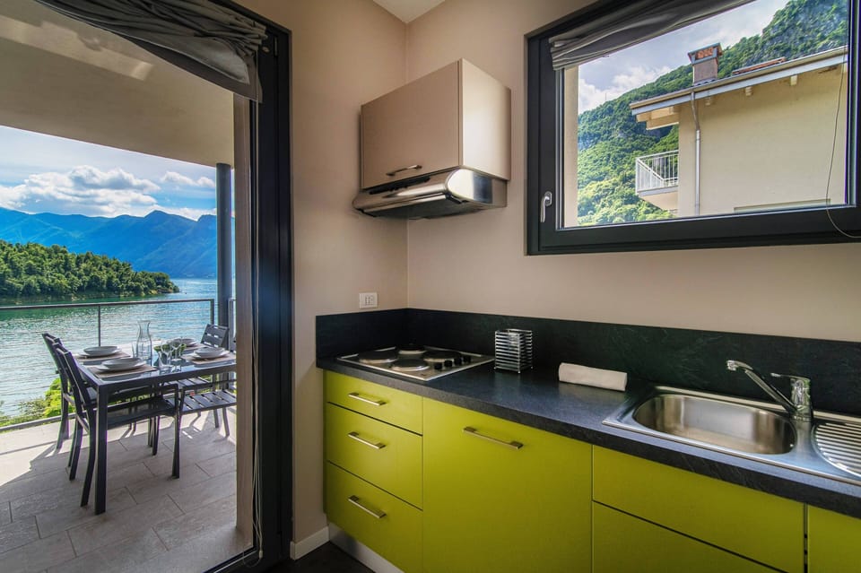 Apartment | Private kitchen | Full-size fridge, microwave, stovetop, dishwasher