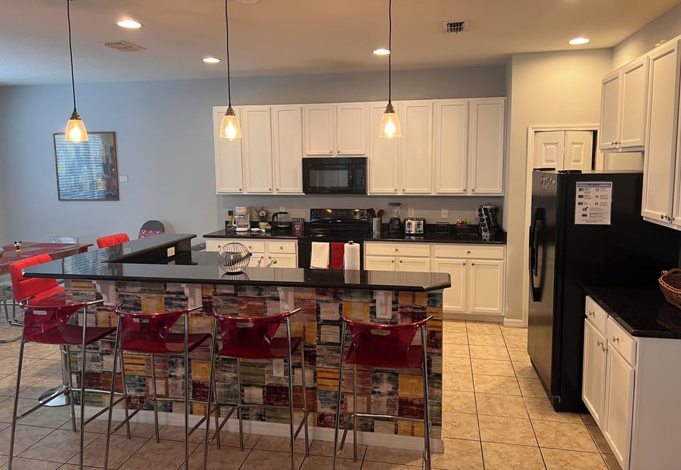 Large open plan kitchen