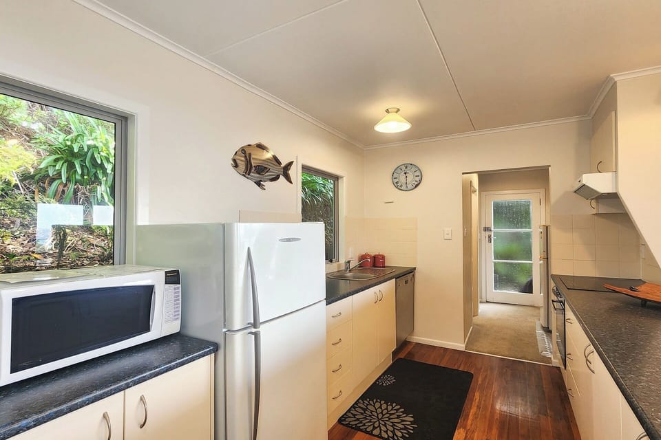Kitchen, Laundry and toilet at the back