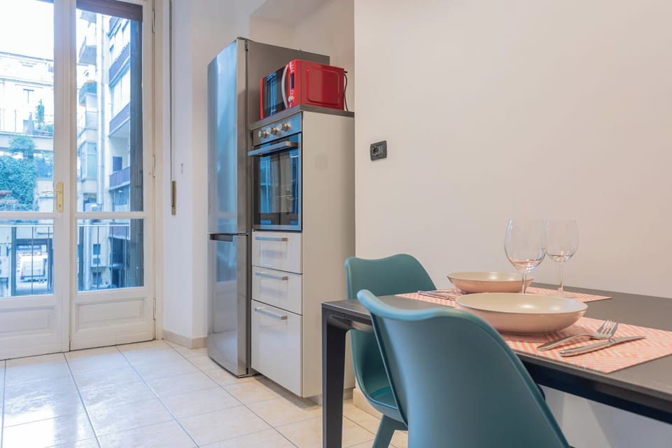 Apartment | Private kitchen | Full-size fridge, microwave, oven, stovetop