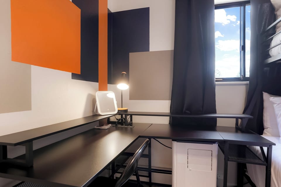 Bunkroom workstation.