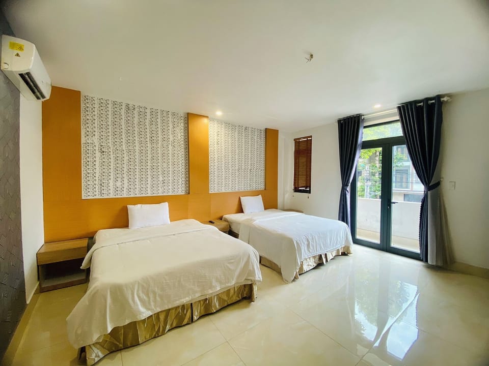 Comfort Quadruple Room, Balcony, Courtyard View | Desk, laptop workspace, free WiFi