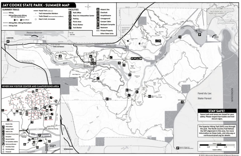 Jay Cooke Map. We are off 151 Jay Cooke Rd. The JC park office has copies