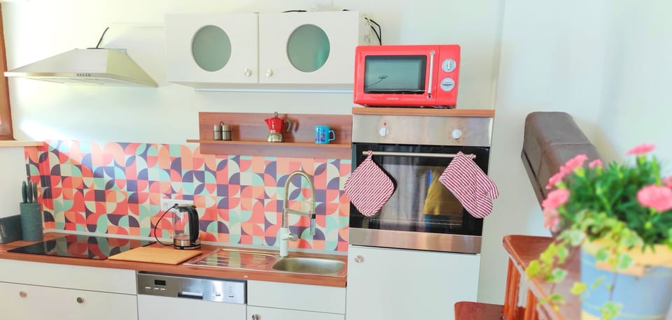 Apartment | Private kitchen | Fridge, microwave, oven, stovetop