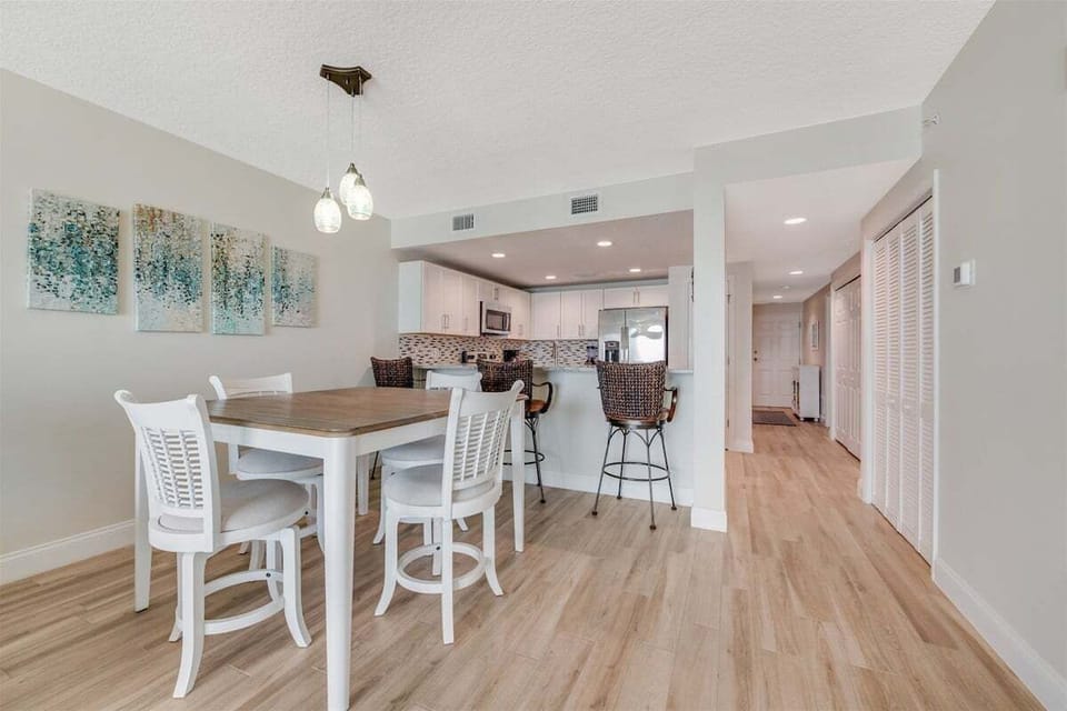 Dining Table and counter seating to enjoy family meals