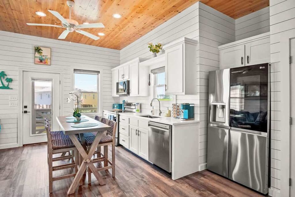 Fully stocked kitchen