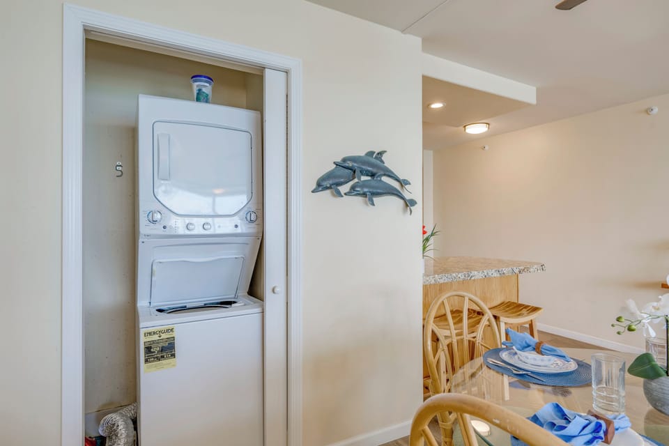Washer and Dryer in unit for your convenience